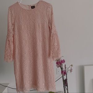 Pink lace Mini Dress